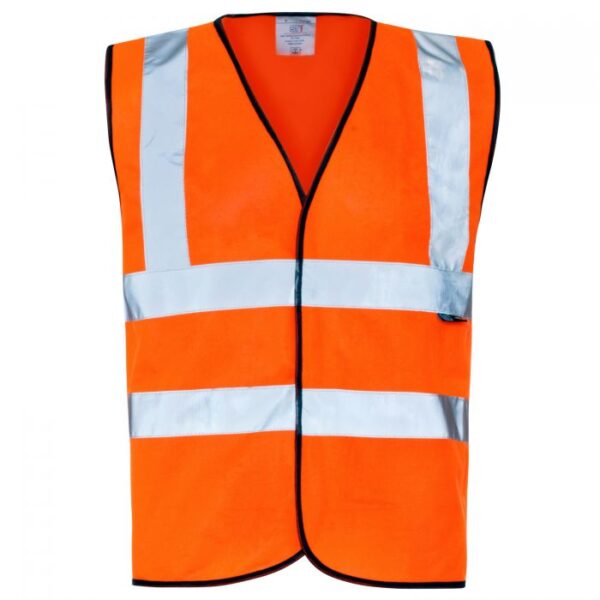 Supertouch Hi Vis Orange Velcro Vest