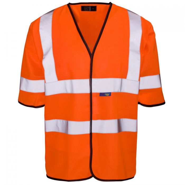 Supertouch Hi Vis Orange Short Sleeved Vest