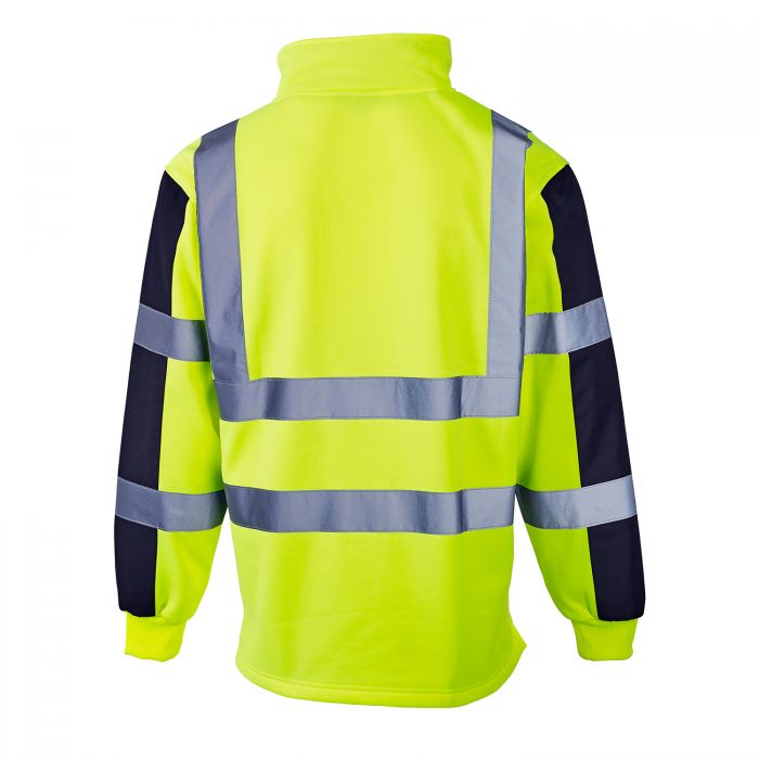 Supertouch Hi Vis 2 Tone Yellow Rugby Shirt
