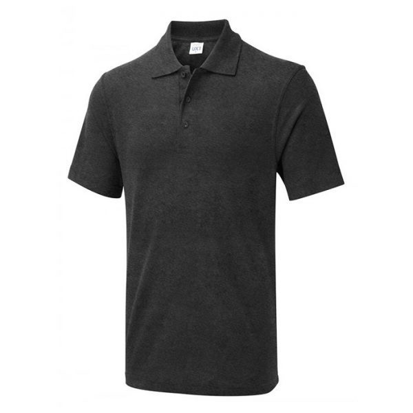 Grey 180gsm Personalised Printed Polo Shirts from UK supplier