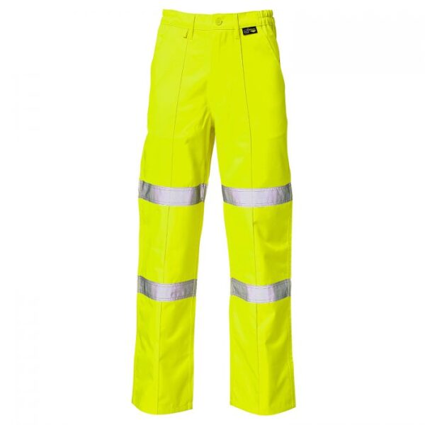 Supertouch Hi Vis Yellow 2 Band Ballistic Trousers