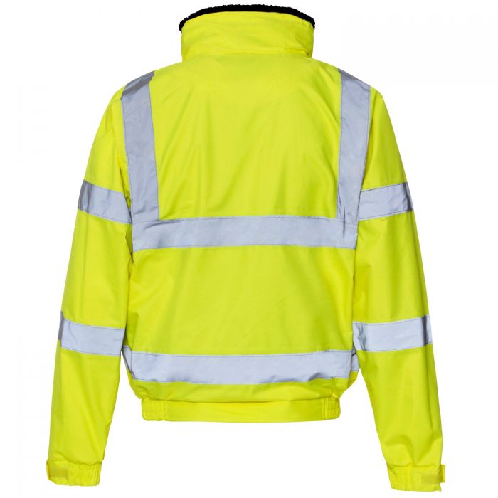 Supertouch Hi Vis Yellow Breathable 2 in 1 Bomber Jacket