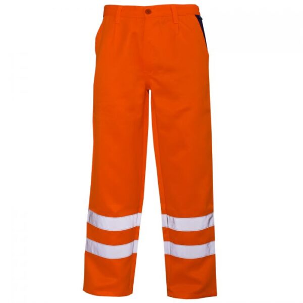 Supertouch Hi Vis Orange Polycotton Trousers