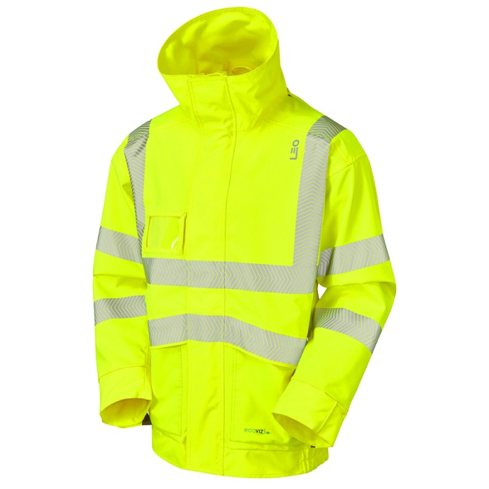 leo workwear dartmoor ecoviz breathable bomber jacket