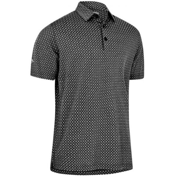 callaway soft touch microprint polo black heather