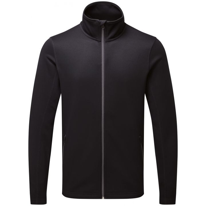 premier men's zip-through sweatshirt black