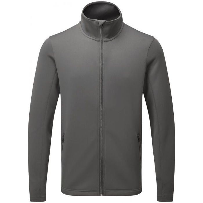 premier men's zip-through sweatshirt dark grey