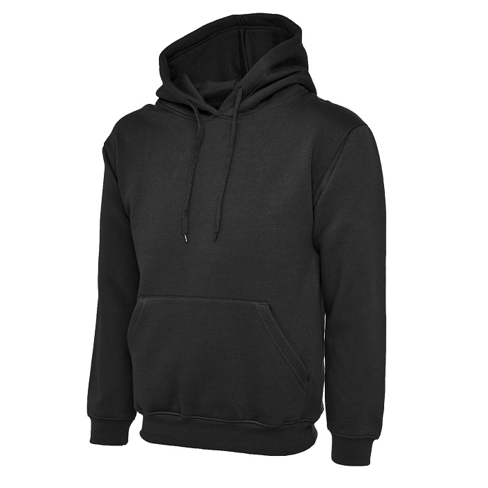 UC510 Uneek Deluxe Ladies Hooded Sweatshirt Black