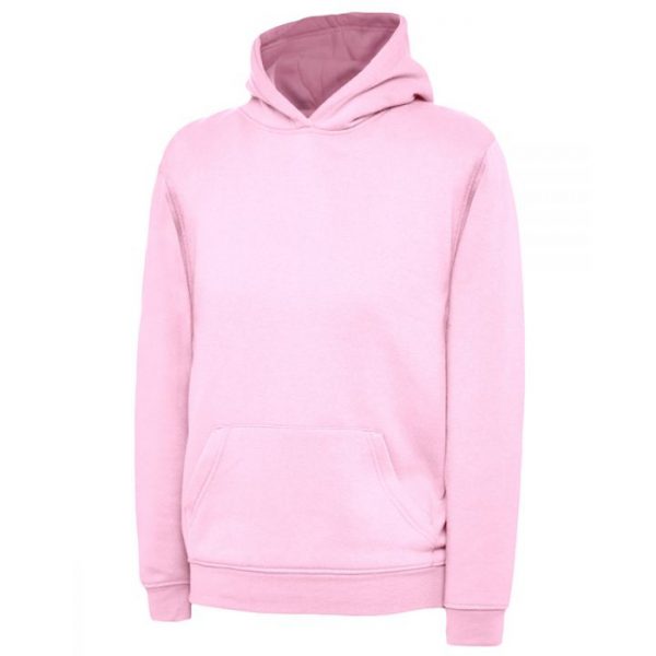 Uneek UX childrens hooded sweatshirt pink
