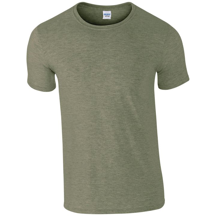 Gildan Softstyle Adult Ringspun T-Shirt Heather Military Green