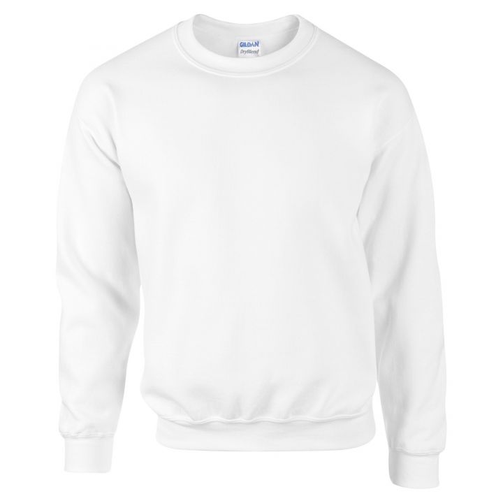 Gildan Dryblend Adult Crew Neck Sweatshirt White