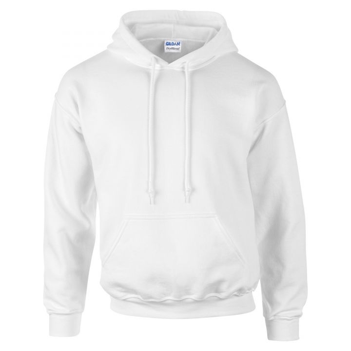 Gildan Dryblend Adult Hooded Sweatshirt White