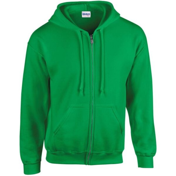 Gildan Heavy Blend Full Zip Adult Hoodie Irish Green