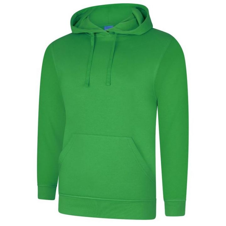 Uneek Deluxe Hooded Sweatshirt Amazon Green