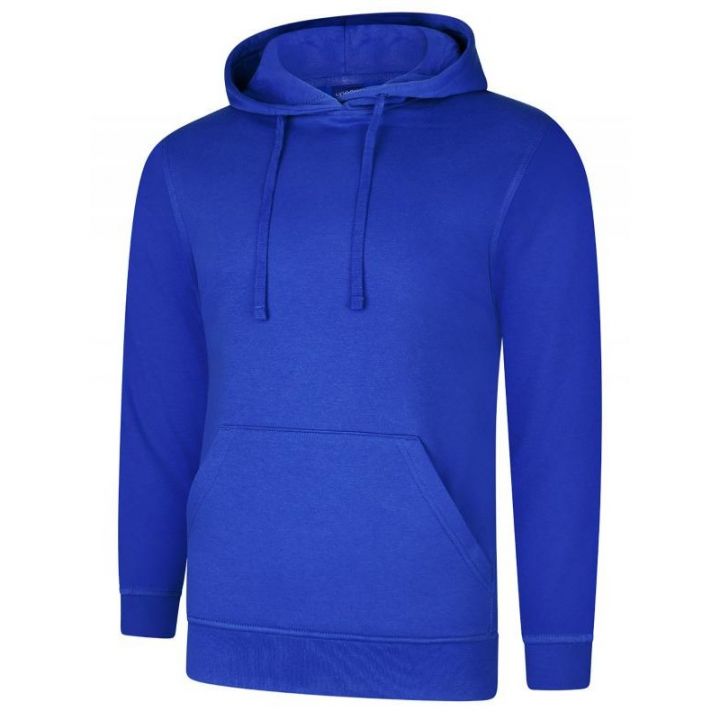 Uneek Deluxe Hooded Sweatshirt Royal